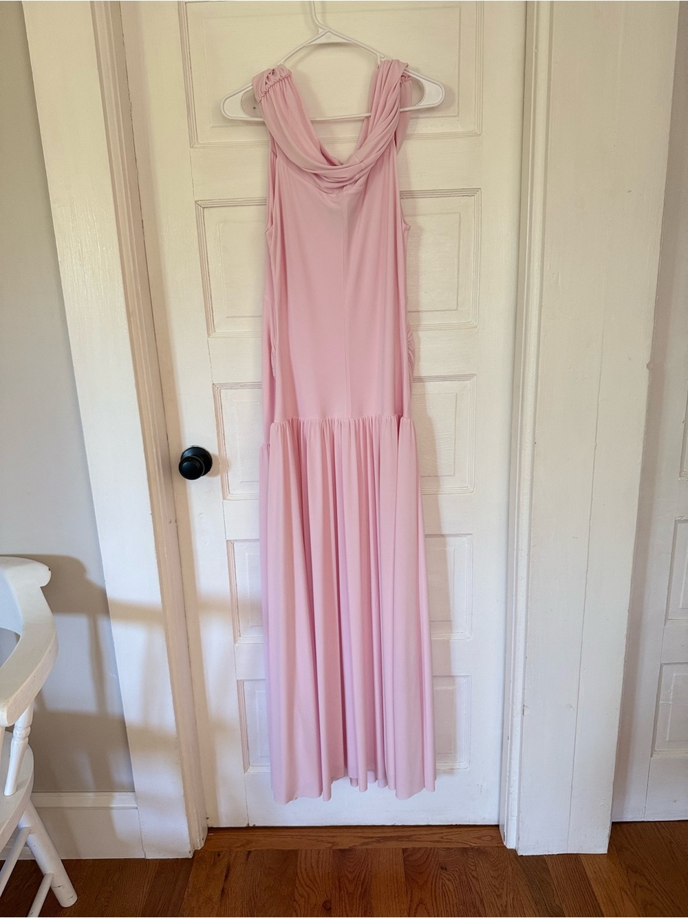 Club L London Blush Pink Maternity Maxi Dress